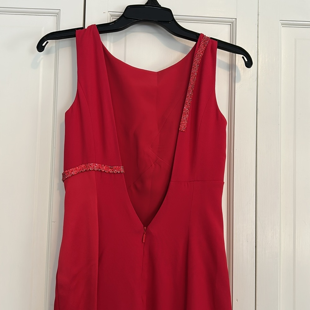 Gianni Versace Elegant Red Sleeveless gown - Picture 3 of 5
